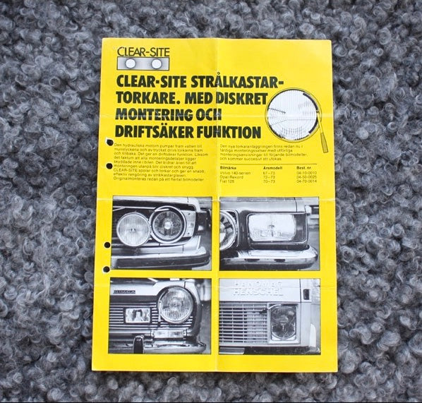 Produktblad Clear-Site torkarblad