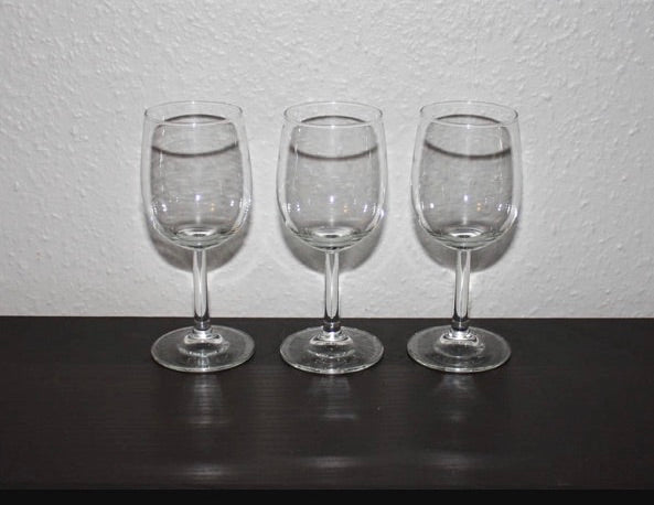 3st vinglas för dessertvin