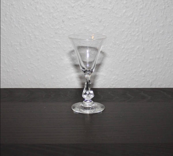 Snasglas med droppformad fot