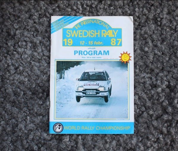 Officiellt program Swedish Rally 1987