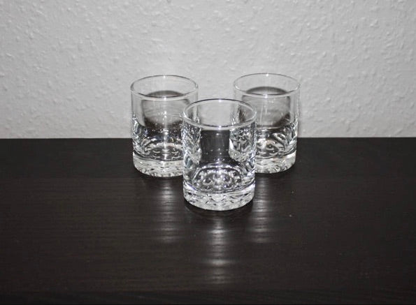 3st små whiskyglas