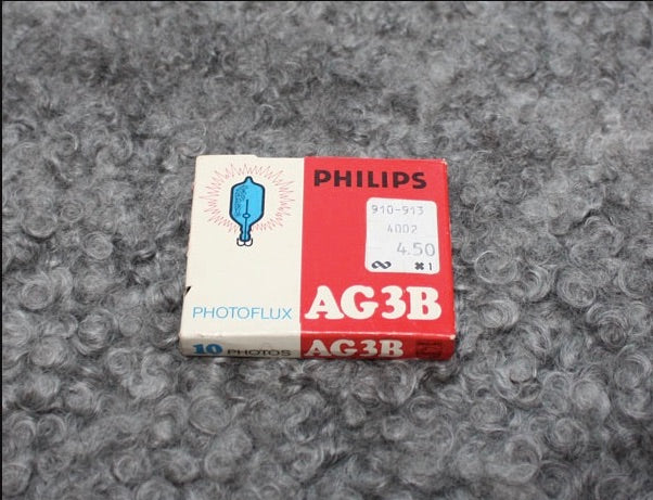 Oöppnad ask Philips Photoflux AG3b blixtar/bländare